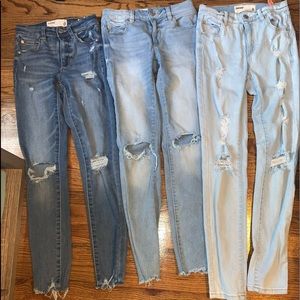 Garage size 0 jeans